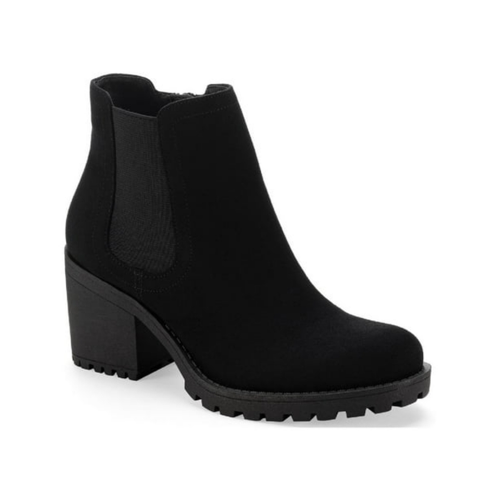 Sun + Stone Womens Morghan Faux Suede Round Toe Ankle Boots